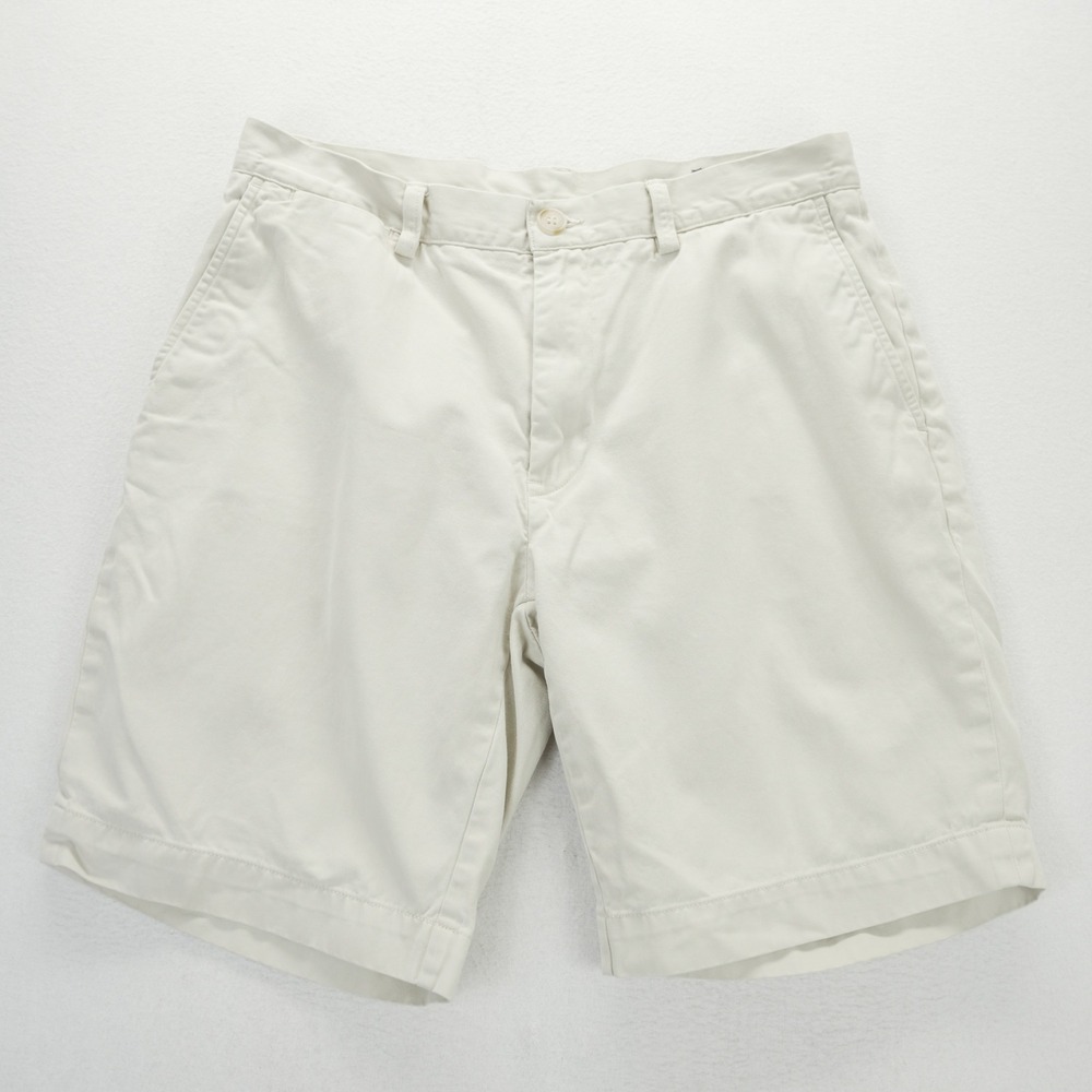 Polo Ralph Lauren Mens 32 Classic Fit Chino Shorts Cream Beige Cotton Twill 9in